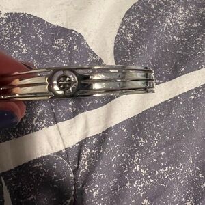 Tory Burch silver bangle